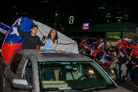 Chileans celebrate the triumph of the rejection of the 2022 constitutional process